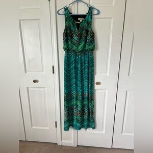Maxi print dress